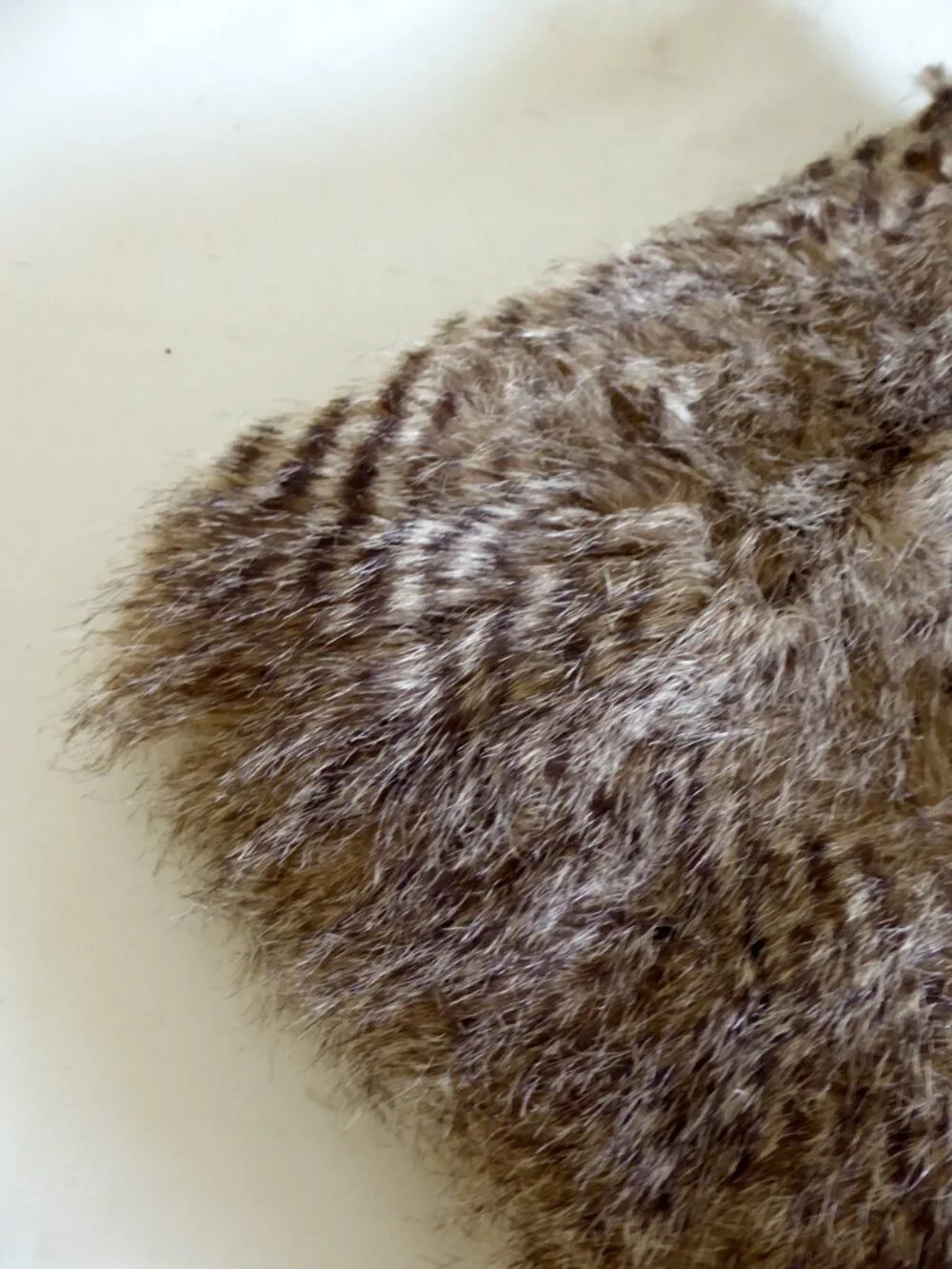 NEW 34” x 24” + 18” x 13” BROWN FAUX FUR FABRIC YARDAGE PLUSH PANEL SEWING CRAFT